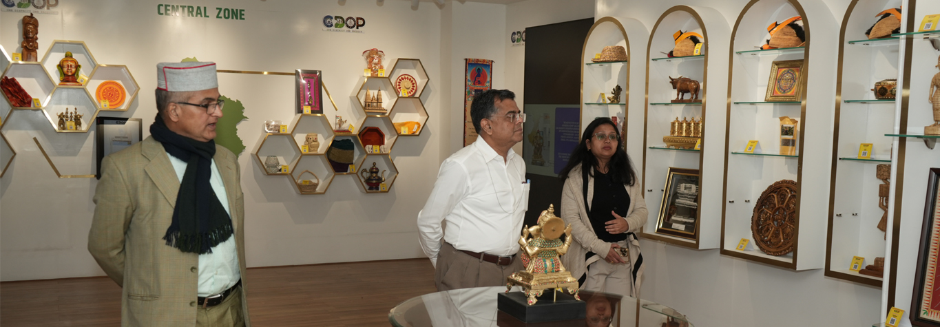 ODOP Gallery Visit of Dr. T.V. Somanathan, Cabinet Secretary, Government of India