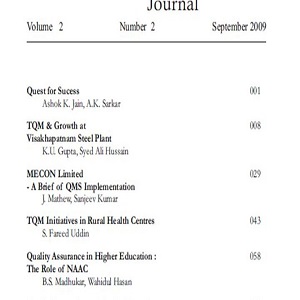 Service Quality Journal, September 2009 Vol.2 No.2