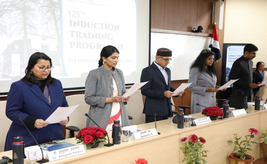 Inaugural program of 125th Induction Training Programme